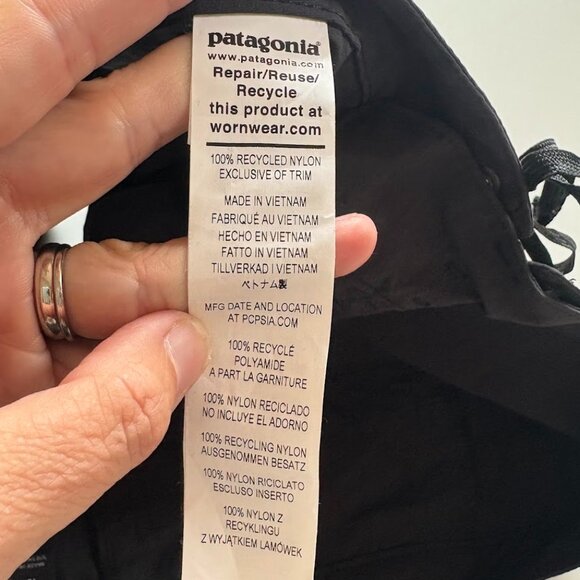 Patagonia Women's Wavefarer Boardshorts Black Grey Surf Athletic Paddleboard 10 - Picture 12 of 15